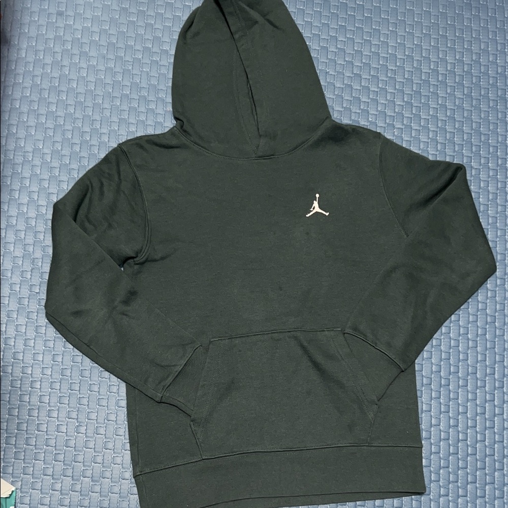 Jordan Dark Gray Hoodie with Red Logo